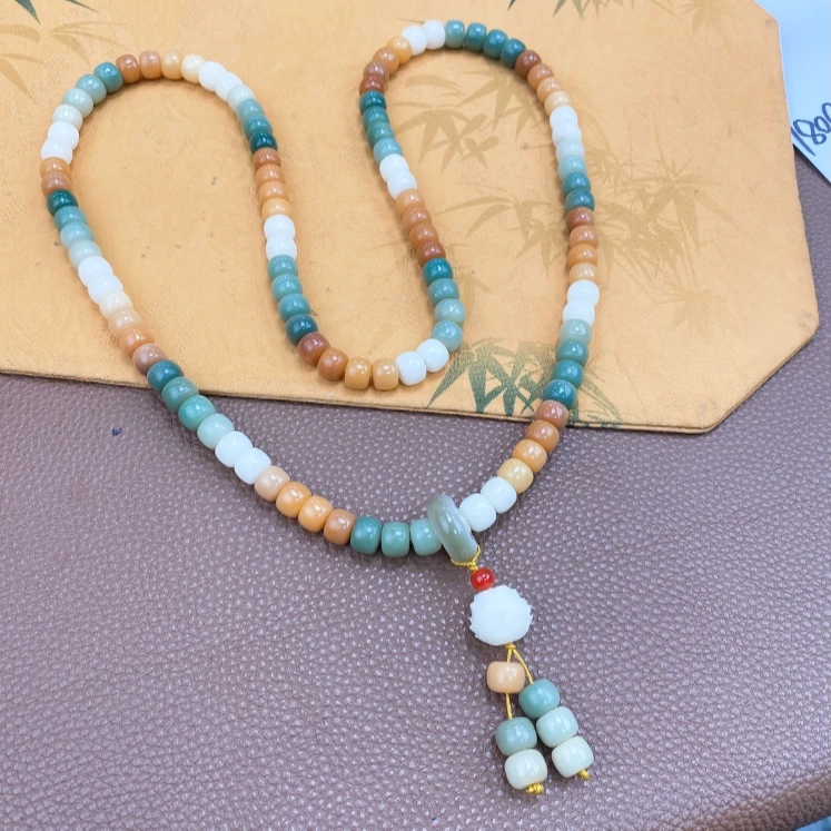 锦绣山菩提项链108颗大气精致百搭气质