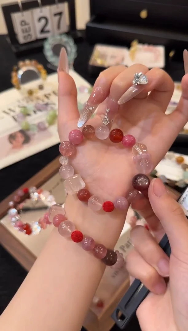 合金手链水晶蜜语蔷薇x2646