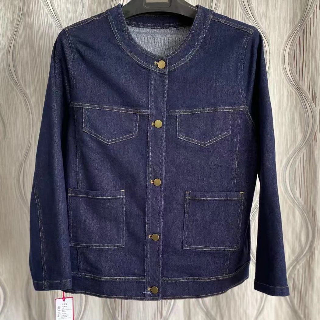 （X）胖人坊新款大码星光灿烂牛仔外套4596   衣长67  122