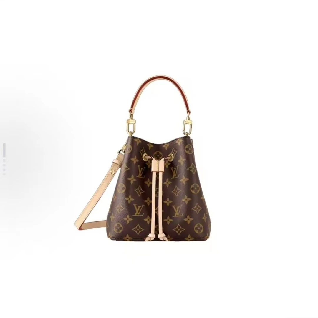 未使用 LouisVuitton/路易威登 安洁利严选抽绳水桶包/qx