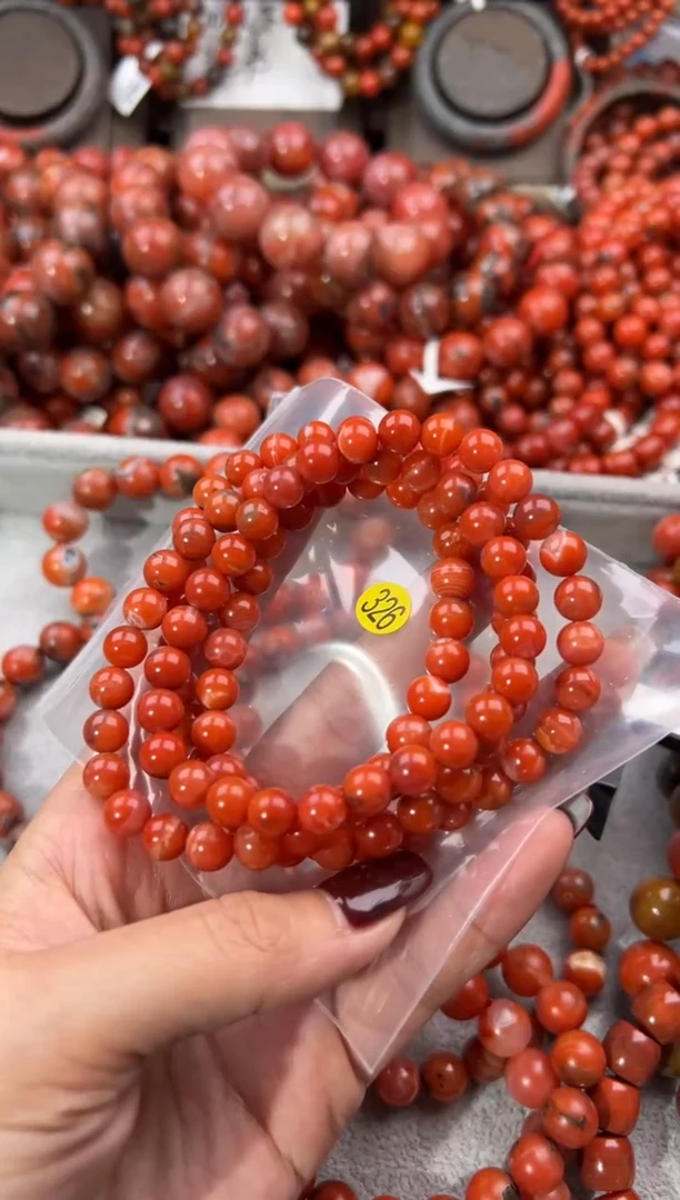 未镶嵌手串南红玛瑙7+