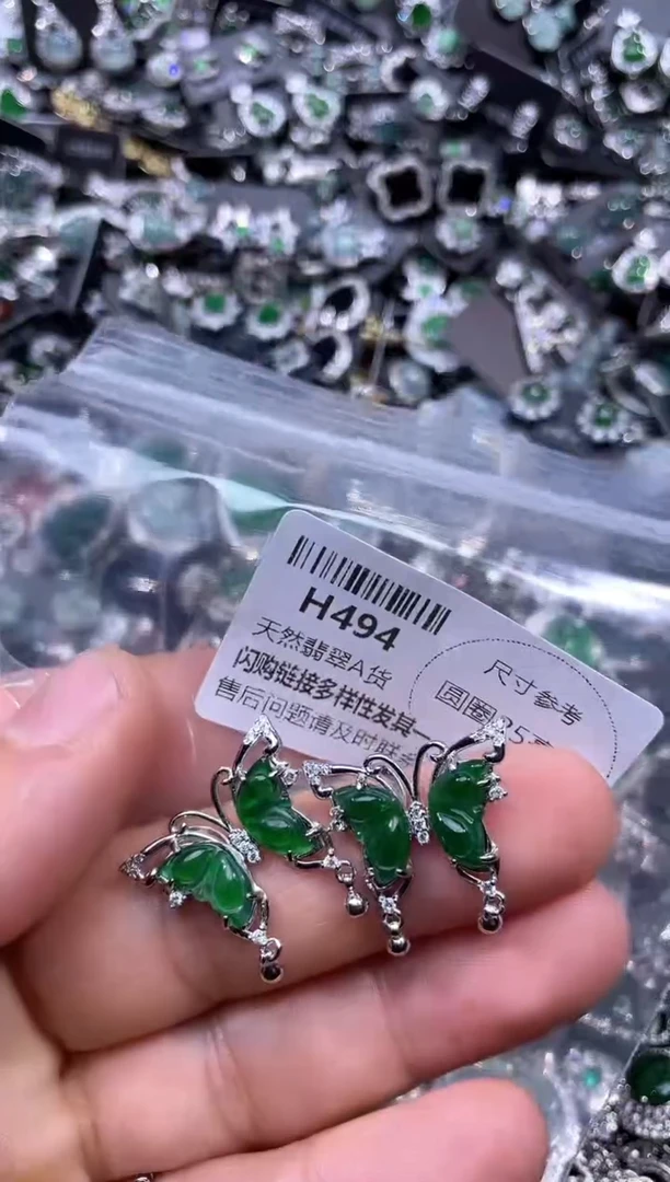 【闪购商品】翡翠颈饰未镶嵌H494多样性发其一