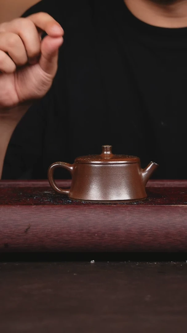 茶壶紫砂柴烧玉柱汉瓦130cc