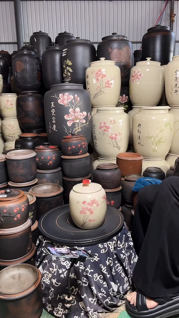罐完品茶叶罐  465 白泥亮光