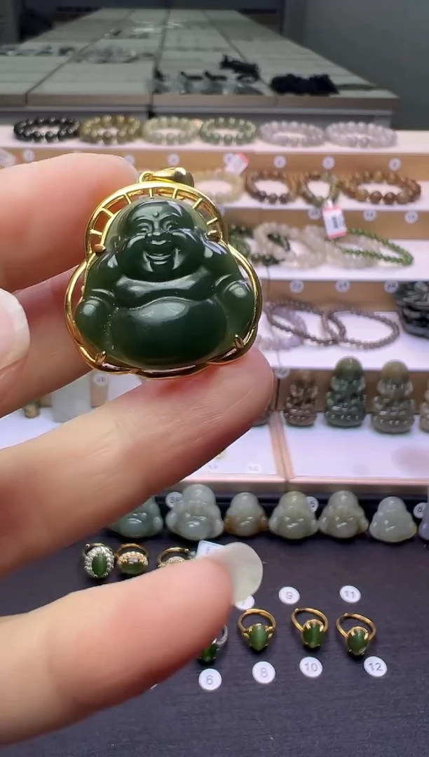 颈饰银S925镶嵌和田玉143号链接干净