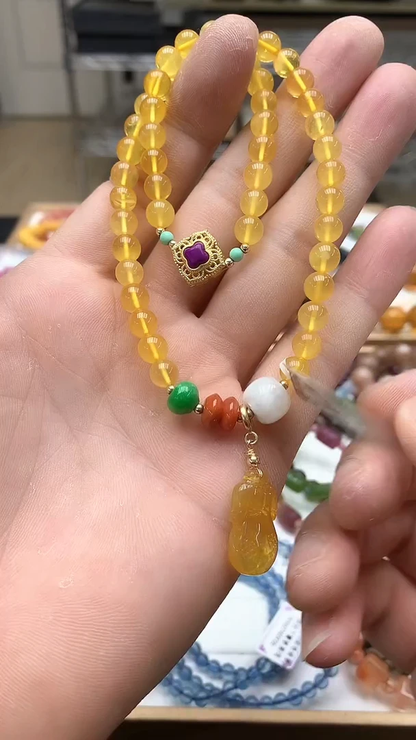 【闪购商品】琥珀手链未镶嵌手链5