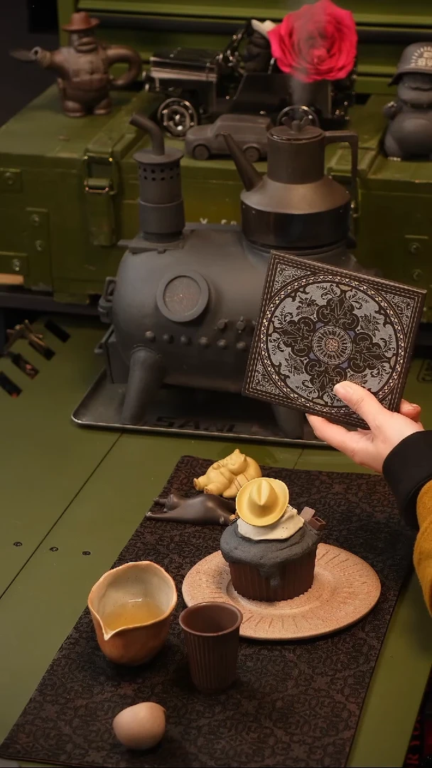 【闪购商品】三川堂紫砂嵌泥方板蓝色