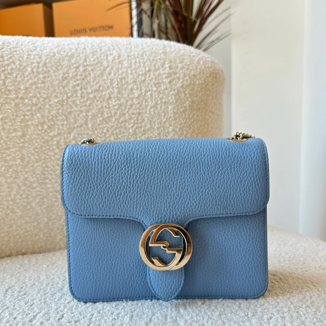 99新 GUCCI/古驰 蓝风琴/斜跨/单肩（F店）