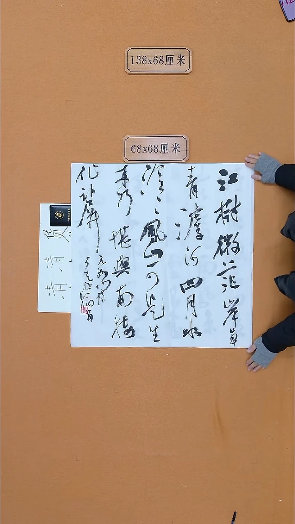 书法张    福有 辽宁理S 兰亭 届展  68*68 四平尺