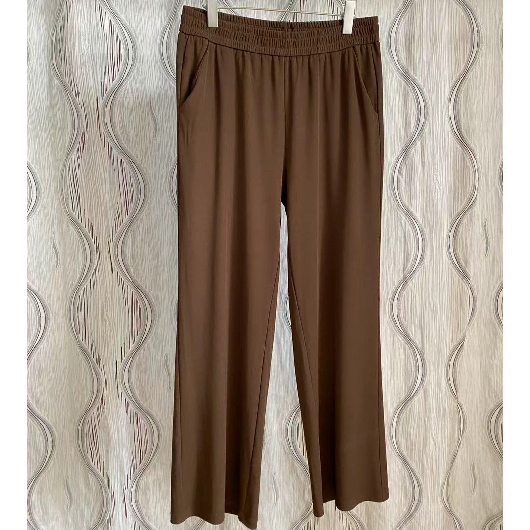 胖人坊大码女装竖纹阔腿裤Tb-4553 衣长104