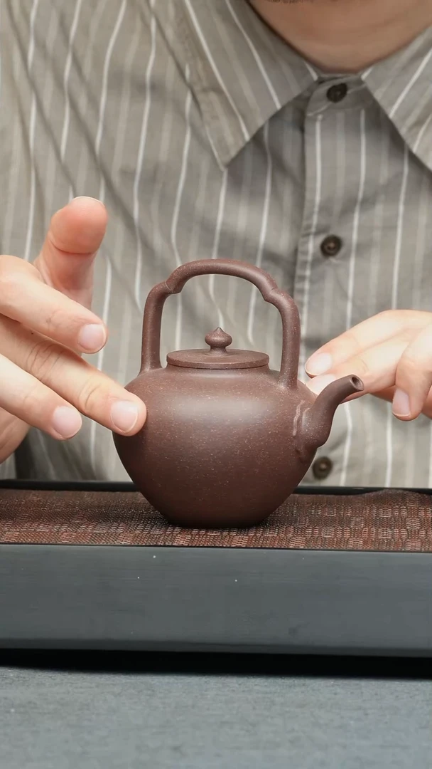 茶壶紫砂五堂 吴经提梁
