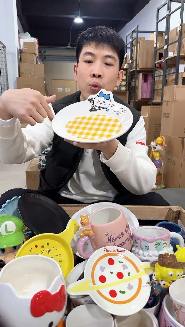 瓷片原盒小八餐盘