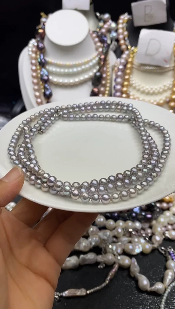 淡水珍珠未镶嵌颈饰多人