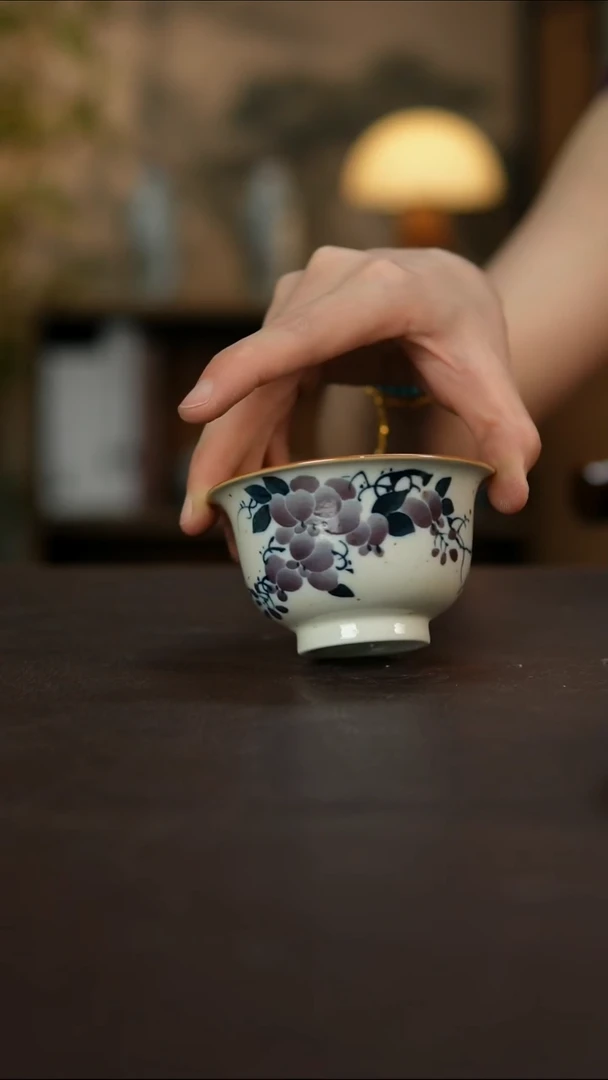 杯景德镇陶瓷杯碗柴烧多人