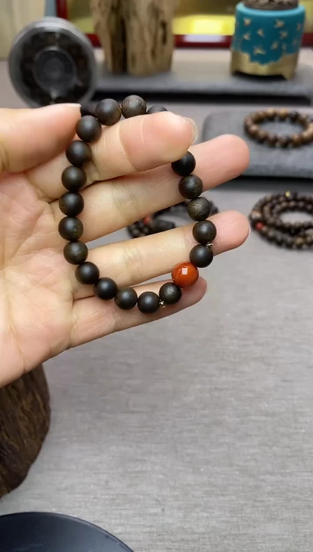 【闪购商品】沉香手串单圈越南芽庄白棋楠0.8 沉水