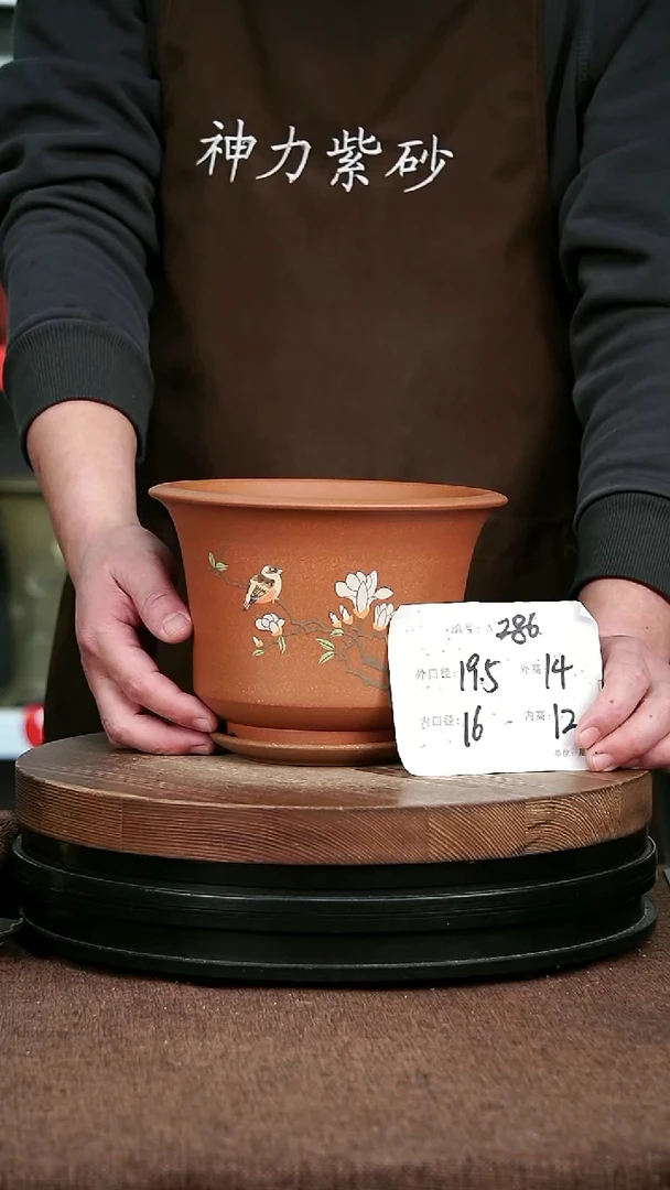 紫砂花盆花卉园286+Z