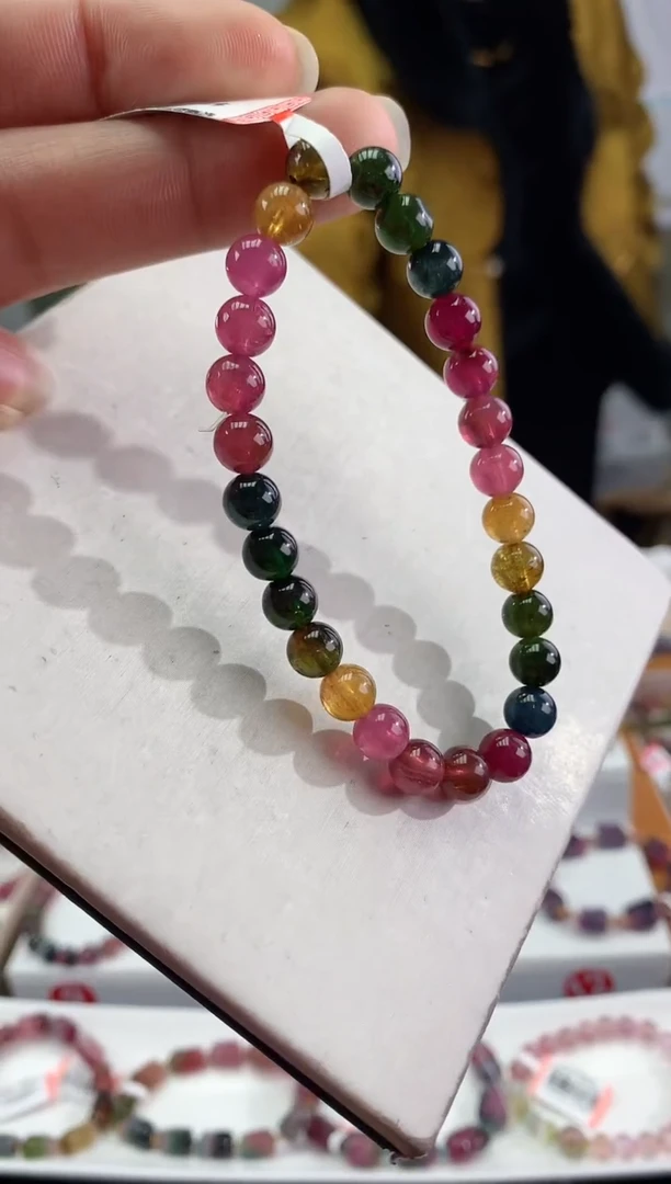 未镶嵌手串碧玺多样性发一条