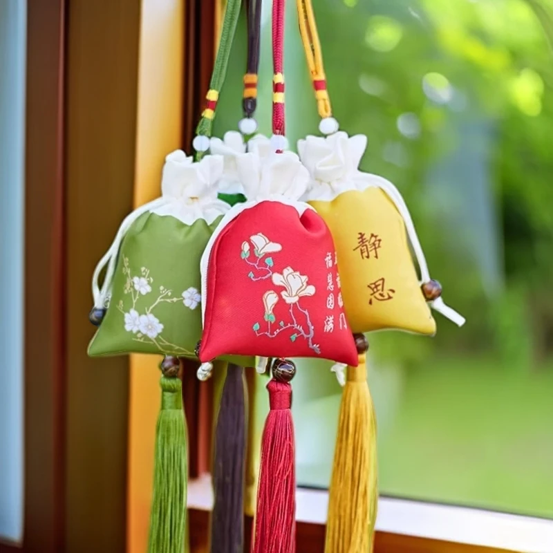 端午香囊驱蚊安神蛇年中国风福袋挂饰祈福香包流苏挂件