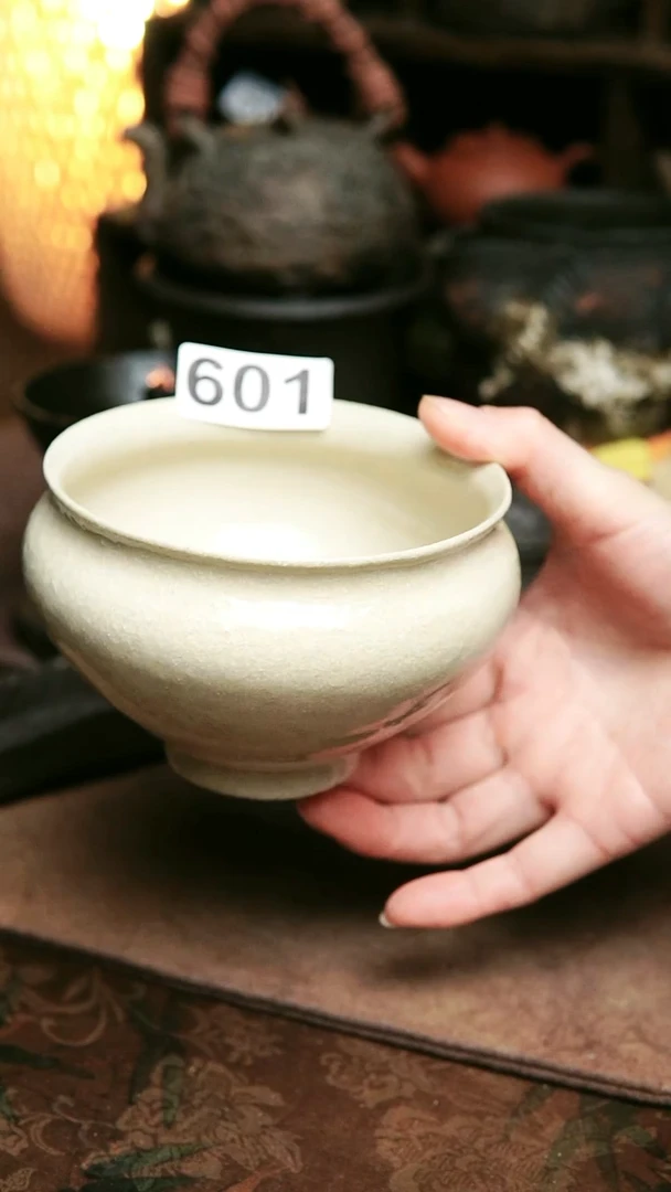 福利601号紫砂全手工白色养茶线建水