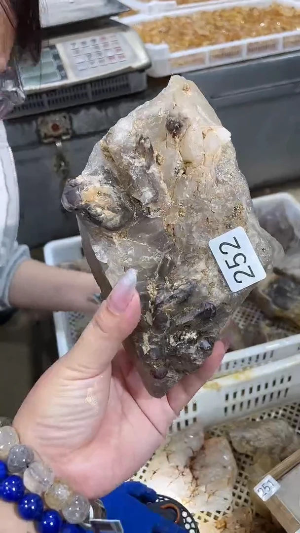 未镶嵌珠宝半成品水晶骸骨骨干水晶-252