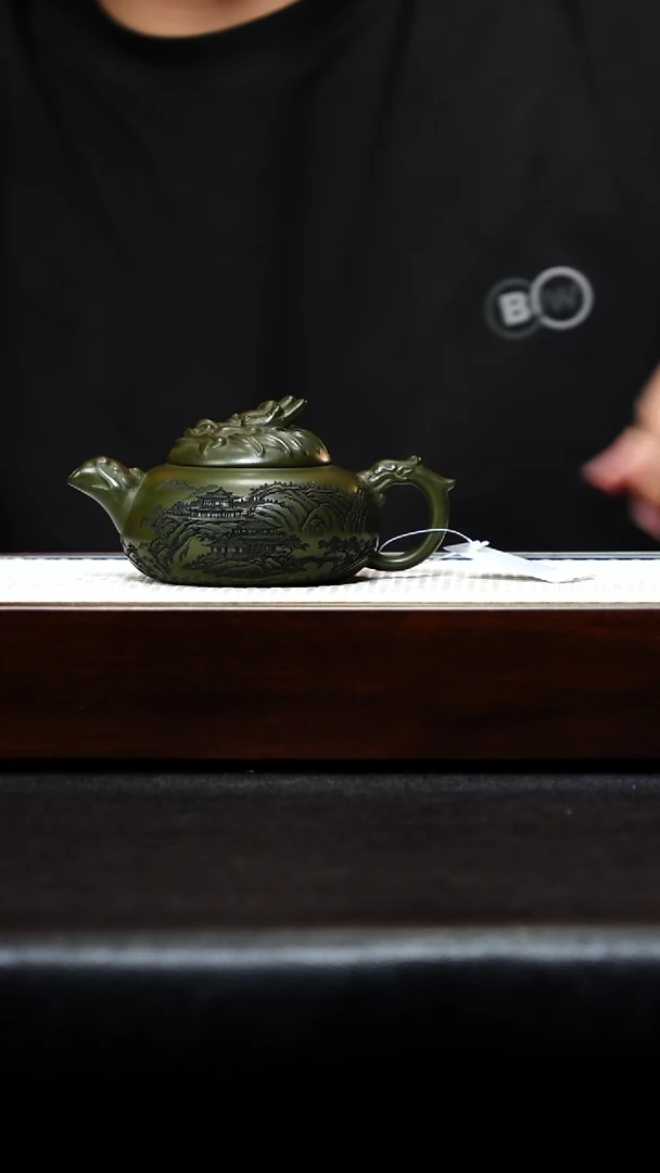 茶壶紫砂宜兴紫砂 鳌头