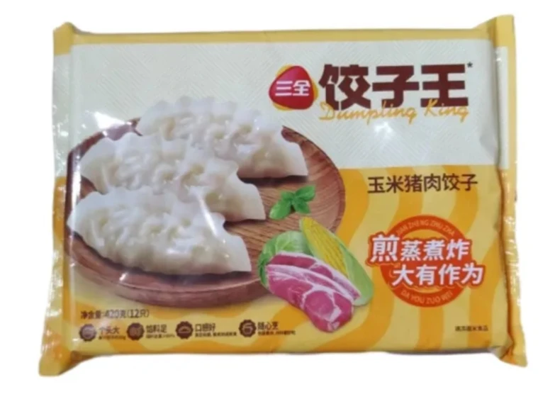三全饺子王玉米猪肉饺子420g