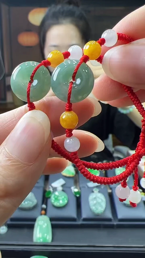 未镶嵌挂件翡翠儿童手绳（多样性发其一）