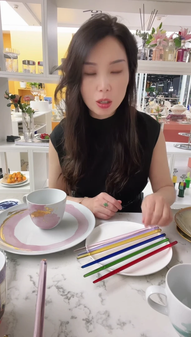 福利款 水晶筷子1双（红绿蓝黄紫粉）