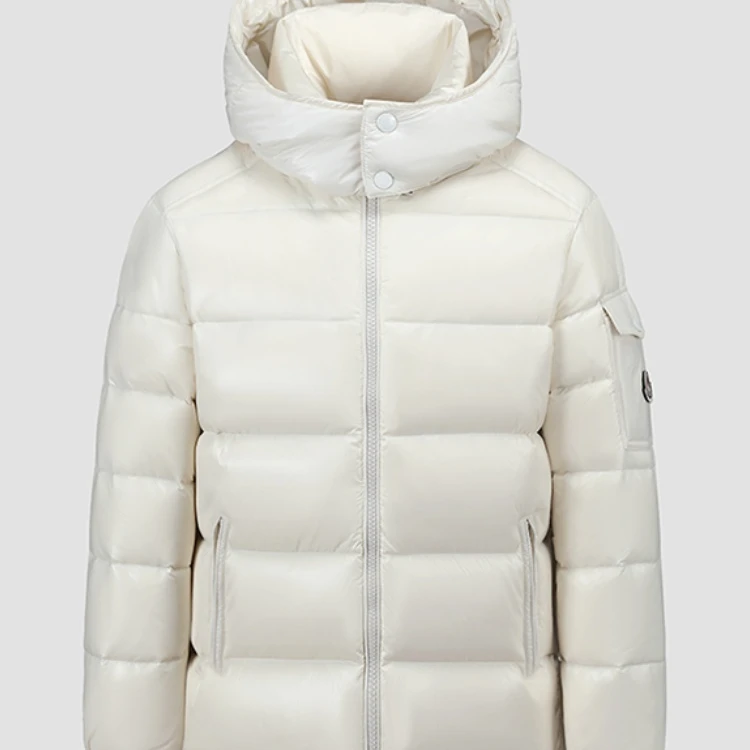 2025冬季新款潮牌情侣羽绒服时尚亮面加厚保暖防寒可脱卸帽外套男