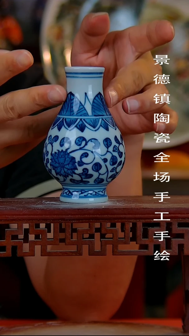 摆件手景德镇陶瓷 全场手工绘