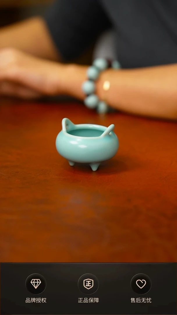 其他仿古支钉小香炉扁不完美简装