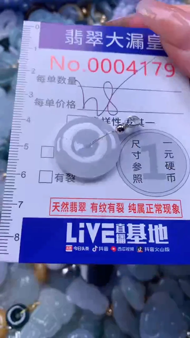 翡翠未镶嵌吊坠(不含链)4179