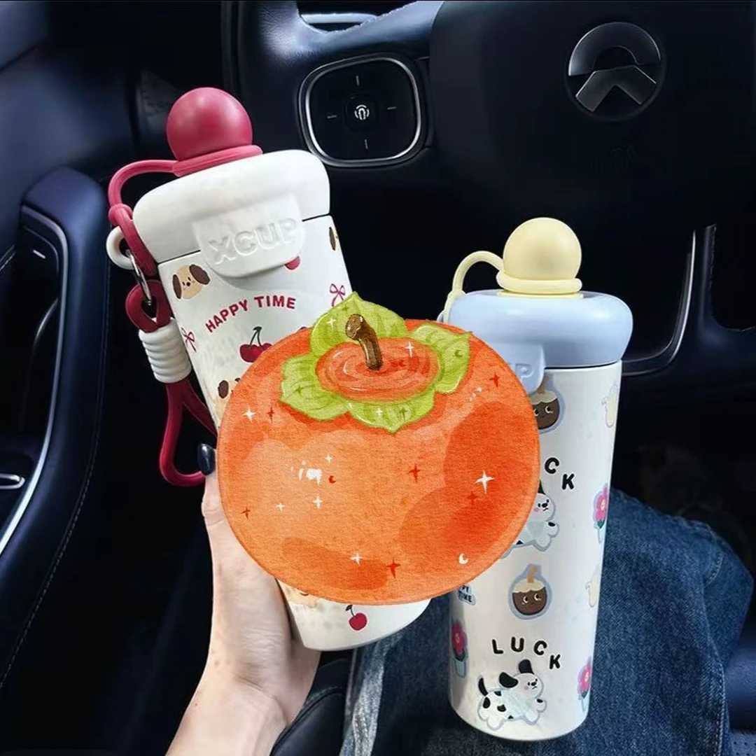 水杯女新款2025高颜值保温杯大容量吸管杯学生上学专用冰霸茶杯子