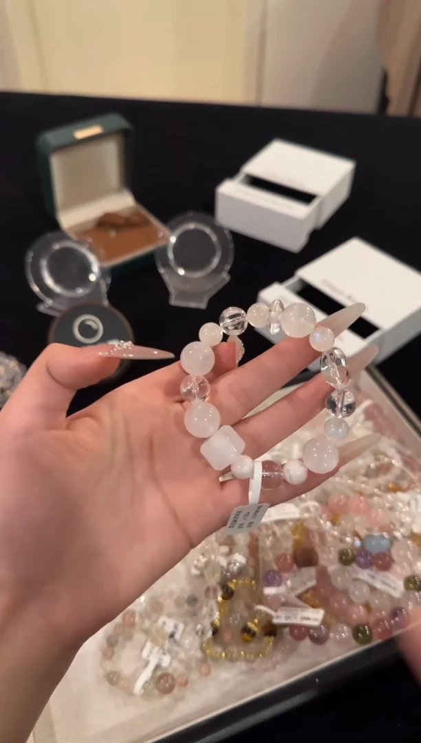 水晶手链合金白色多宝x1504
