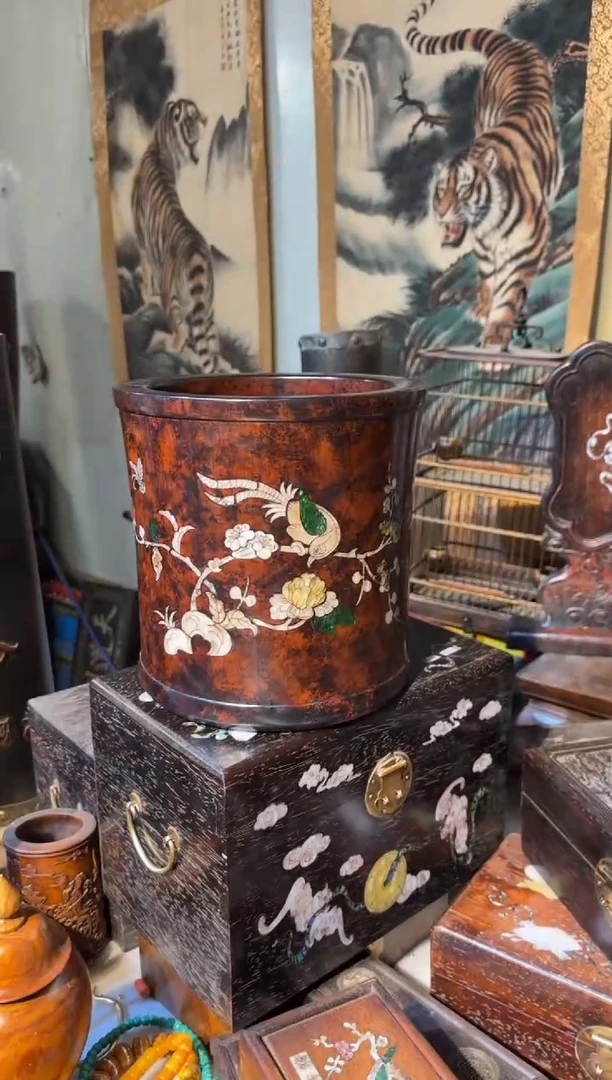 木黄花梨笔海 599