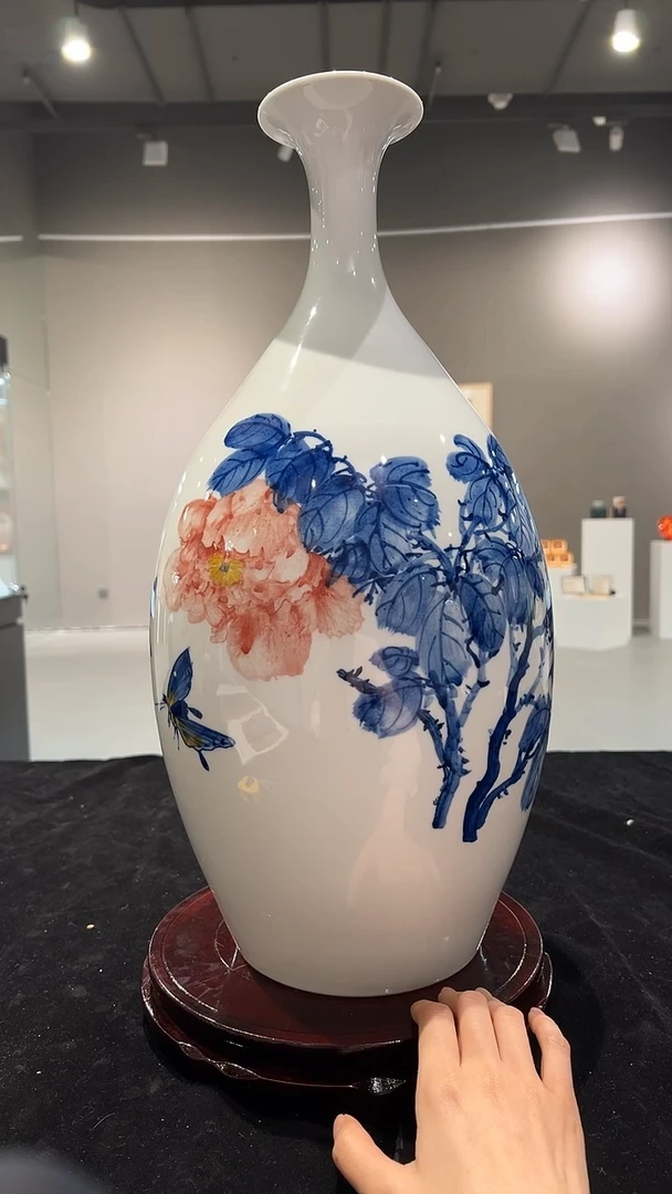 其他瓷崔景哲-瓷器-C中-花开富贵