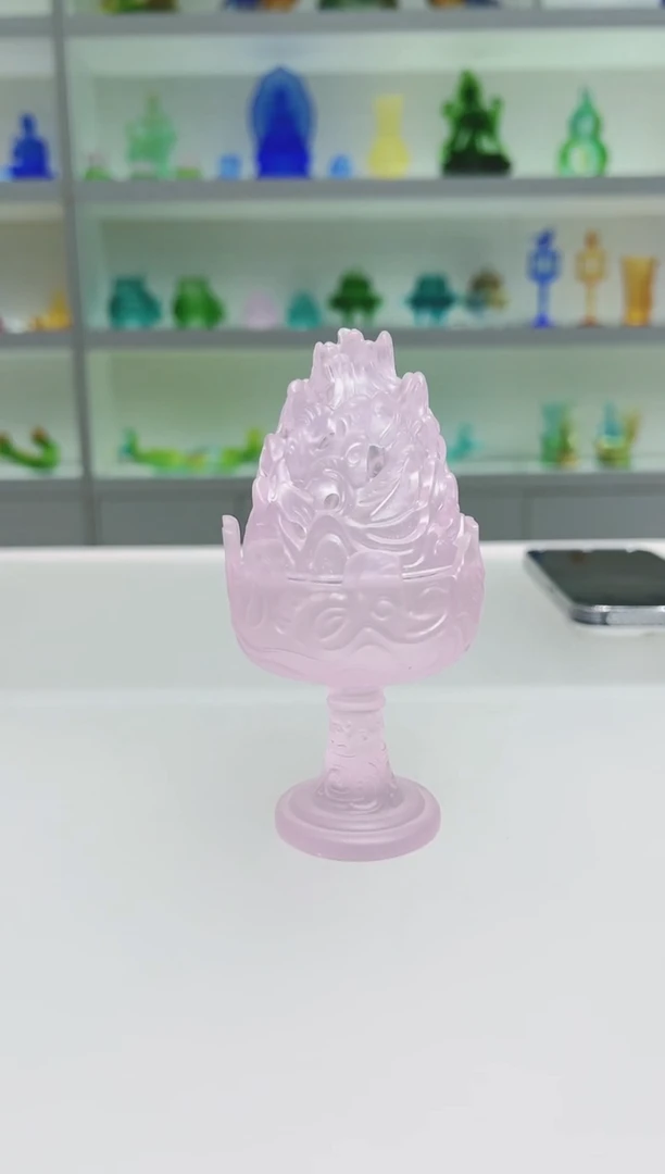 手工艺品琉璃古法琉璃 博山炉