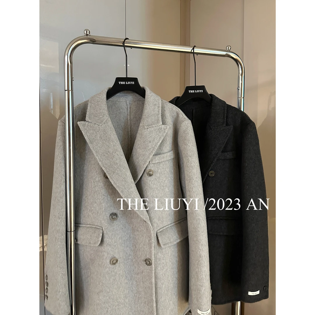 【LIUYI】安东尼~双面尼西装绵羊毛大衣39104
