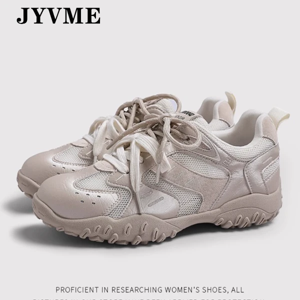 JYVME德训鞋2025夏季新款内增高5公分老爹鞋透气网面隐形小个子女