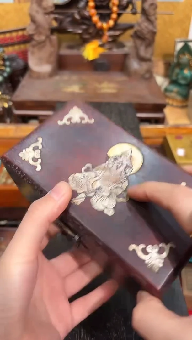 檀香紫檀（小叶紫檀）108一点红手串鼻壶附带木盒业业业业业业业业