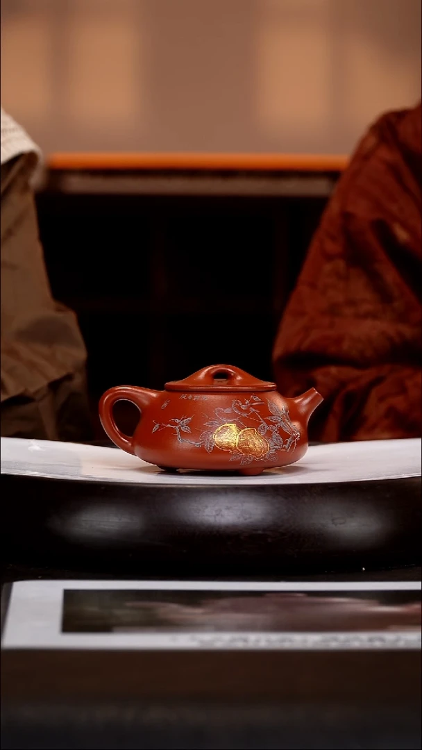 茶壶紫砂SDH11景舟石瓢   大红袍  240cc