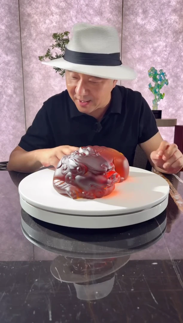 摆件璨石美学蜜蜡卧福貔貅