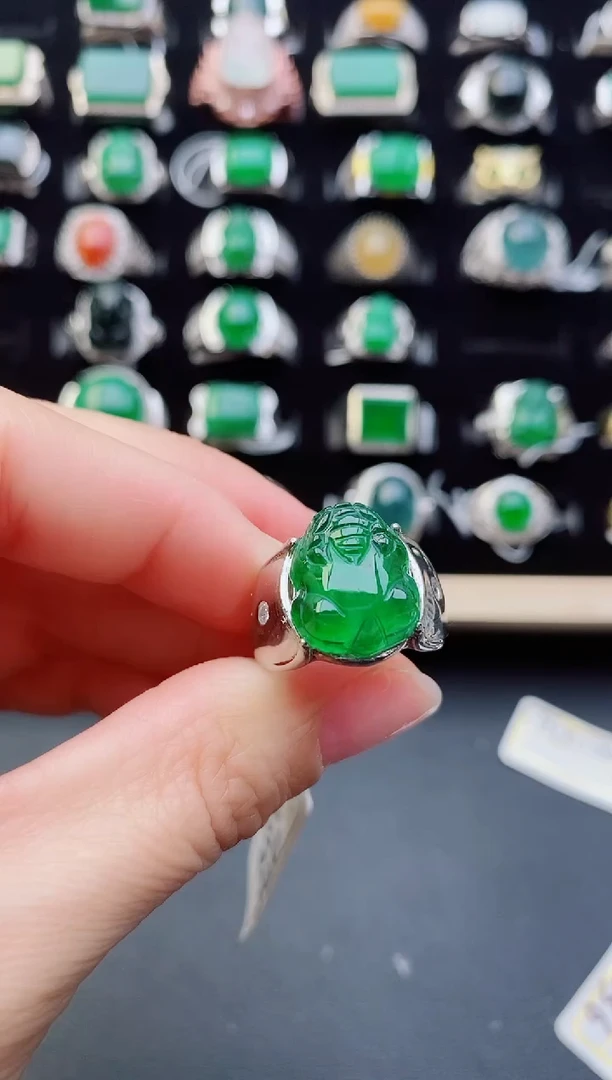 【闪购商品】翡翠戒指银S925镶嵌11111111111