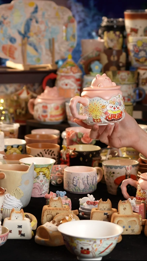 其他陶景德镇釉下彩手绘设计师款陶瓷