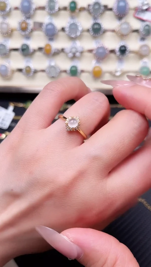 【闪购商品】翡翠戒指未镶嵌天然A货翡翠