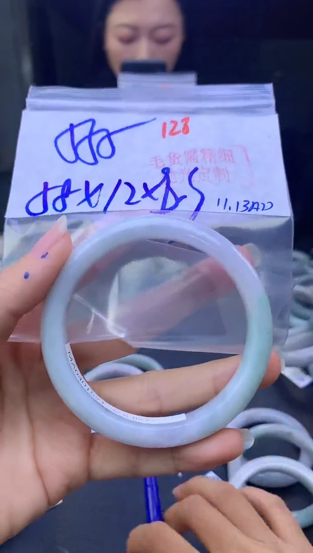 未镶嵌定制翡翠128毛货需精细抛光+多样性发1件+555元