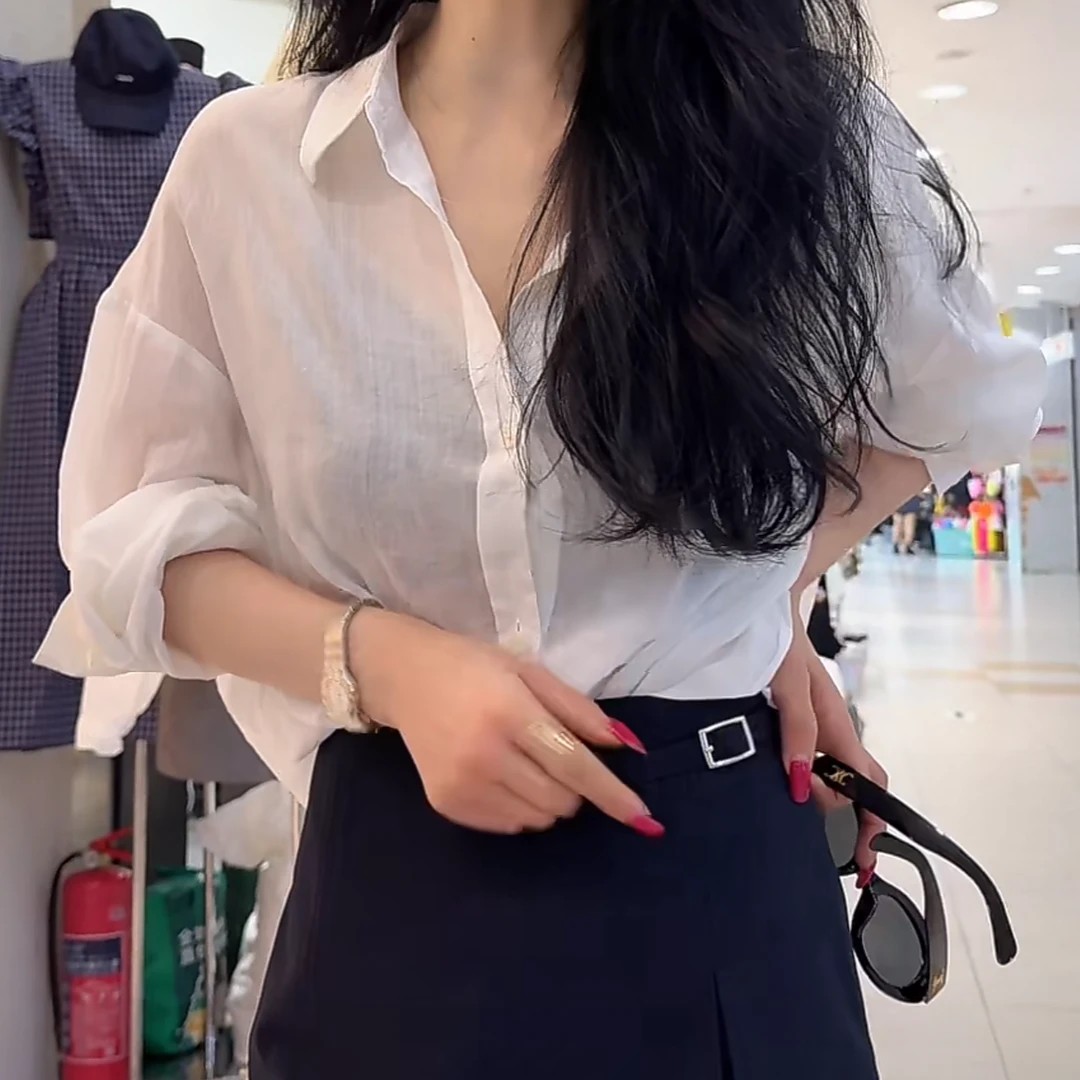 香香老板娘定制翻领衬衣#3261