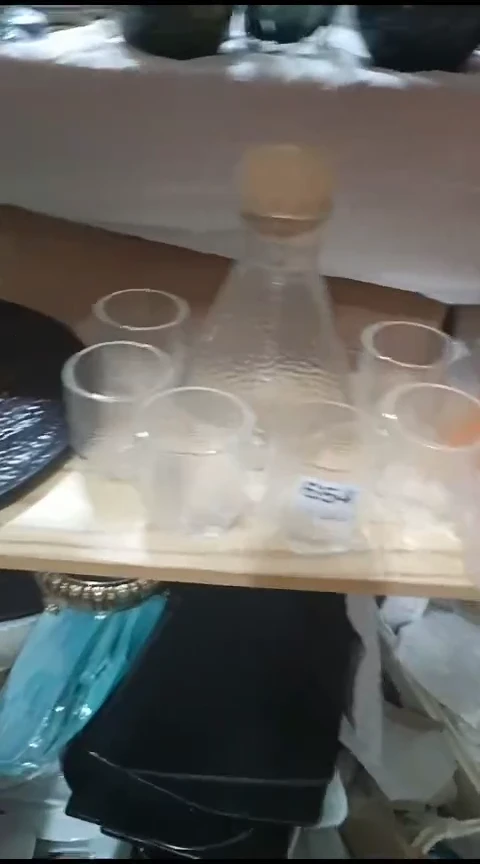 瓷654玻璃一壶六杯