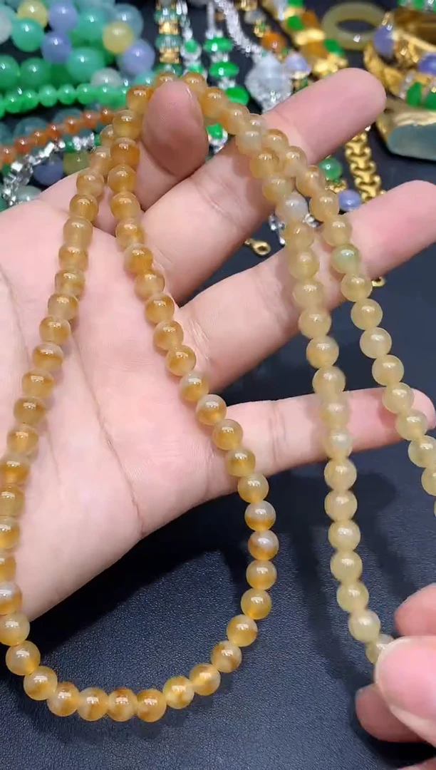 翡翠未镶嵌颈饰545-春日珠宝