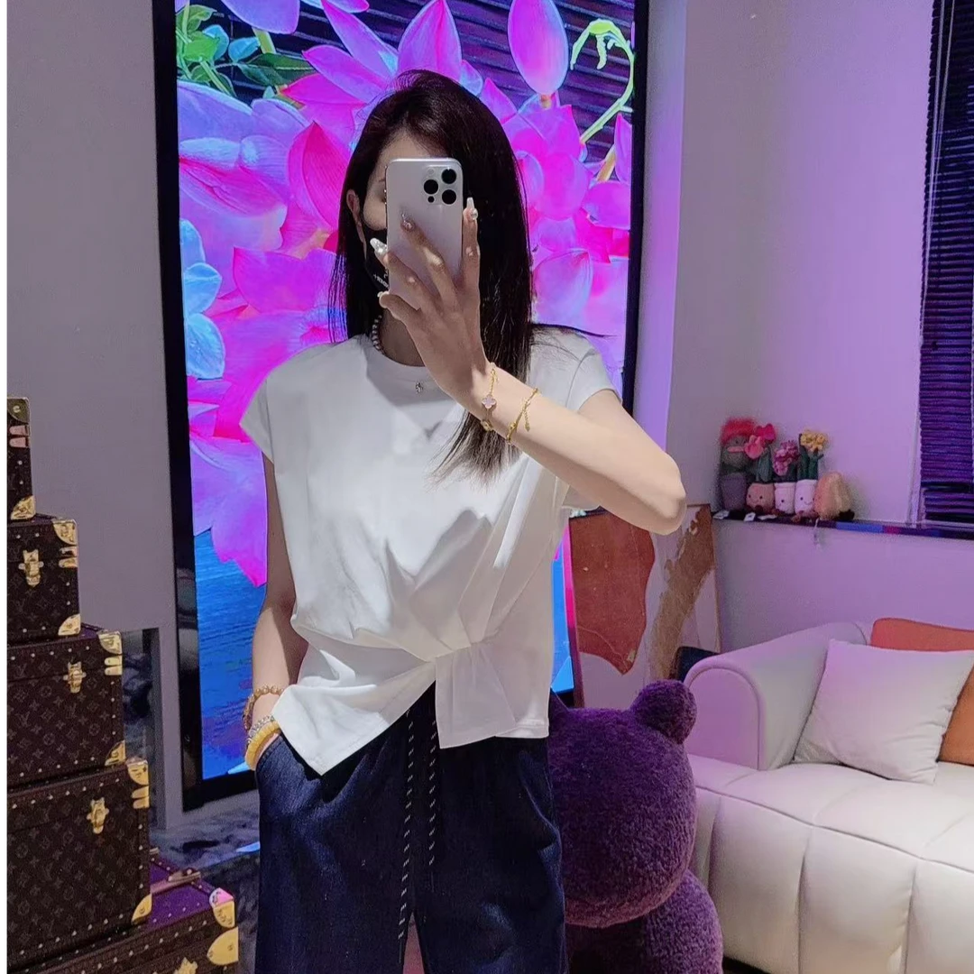 BJ.senior 阳光简彩结韵收腰无袖上衣-001